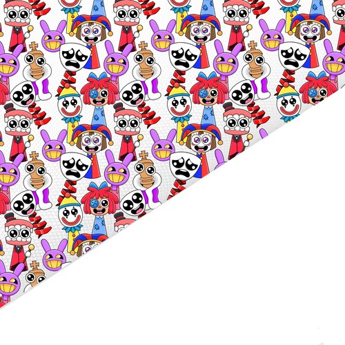 Hair bow printed - hair,
