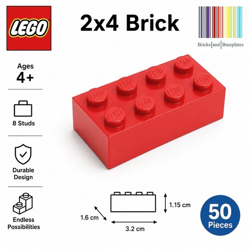 Lego bricks 2x4 part no - 2x4,