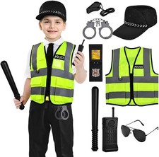 Kids Police Costume - 11 Pcs