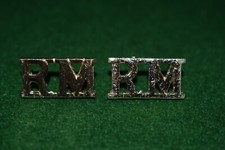 The Royal Marines Smaller Officers Mess Dress Anodised Shoulder Titles