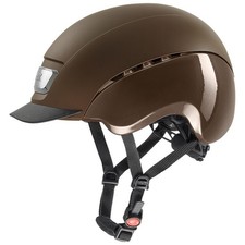 UVEX Elexxion Pro Equestrian Helmet Brown Mat/Shiney Unisex Adult S 55-56cm New