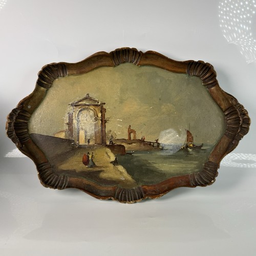 Antique painted painting - antique,