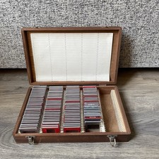 Vintage 35mm Slide Box Case - Holds 150 Slides Comes with Many Empty Slides