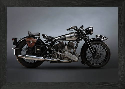 Brough superior ss80 framed - brough,