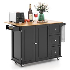 Large Black Drop Leaf Kitchen