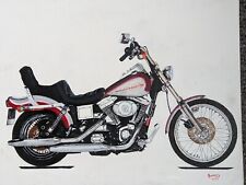 Contemporary Original oil painting Harley-Davidson motorcycle signed by Buncey