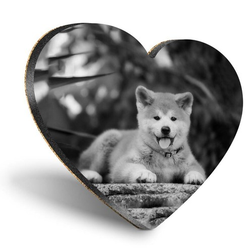 Heart mdf coasters - bw,