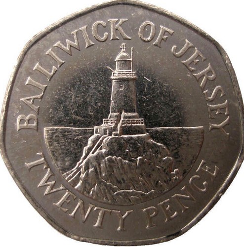 Jersey coin 20p - jersey, pence