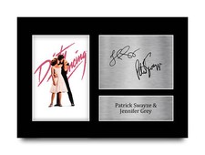Patrick Swayze & Jennifer Grey Gift Framed Autograph Picture Print to Movie Fans