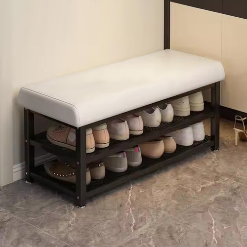Metal shoe bench with - shoe,