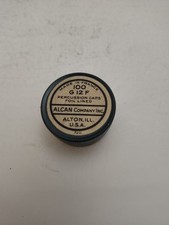 Vintage Alcan G 12 F PERCUSSION CAPS / PRIMERS TIN ALTON IL EMPTY