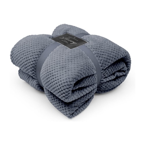 Popcorn waffle luxury blanket - waffle,