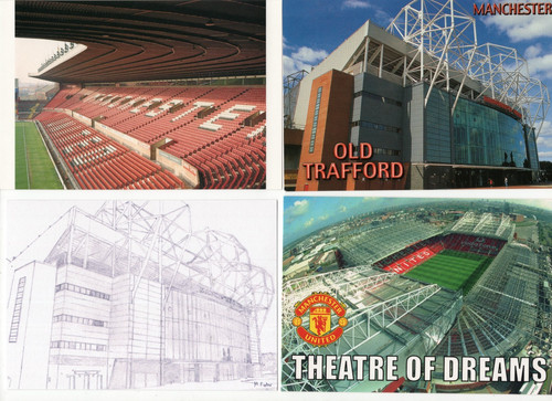 Postcards old trafford - of,