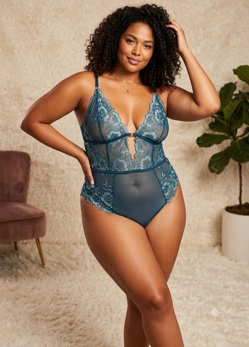 Adore teal blue lace - 1x,
