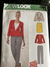 New Look Misses Peplum Jacket Skirt Trousers Sewing Pattern K6231 Uk Sizes 10-20