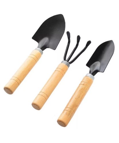Miniature wooden garden hand - wooden,