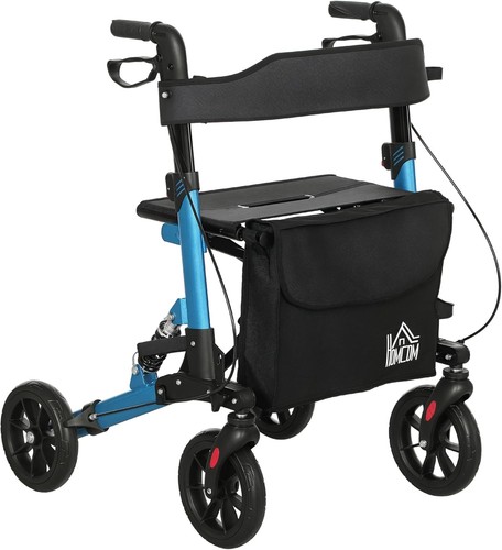 Homcom folding rollator walker - rollator,