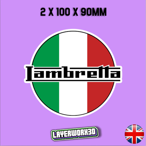 Lambretta italy flag mod - x,
