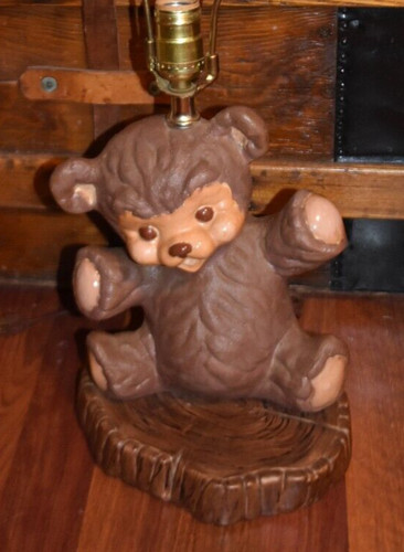 Vintage ceramic brown - brown, teddy