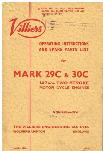 Villiers 29c 30c 147cc - villiers,
