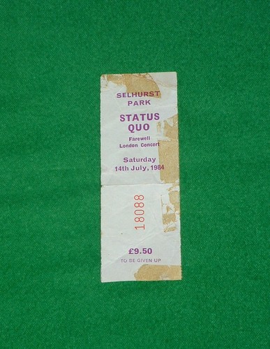 Status quo rock memorabilia - status,