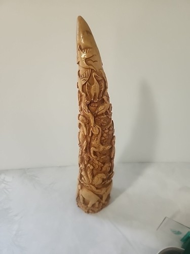Inch resin tusk sculpture - tusk,
