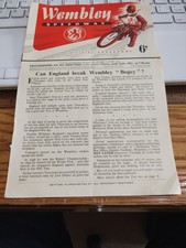 Wembley Speedway Programme From 1951- July 12th V Harringay Rained Off Heat 8.