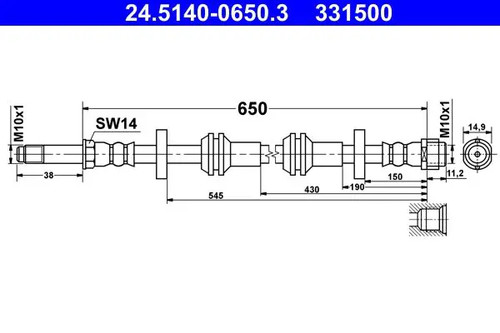 Flexible brake hose