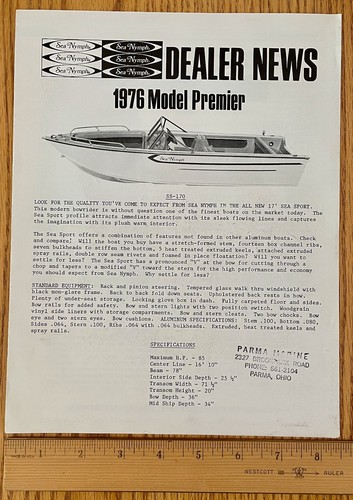 1976 sea nymph dealer - 1976, news