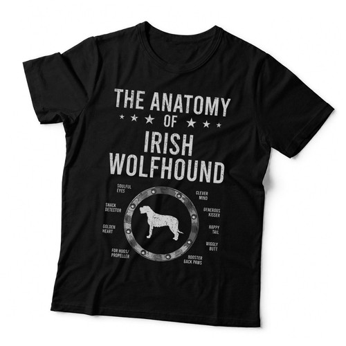 Anatomy irish wolfhound dog - of,