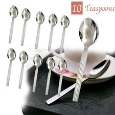 10x tea spoons stainless - tea,