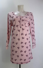 Ladies Ex Peacocks 100% Cotton Heart Print Nighty Soft Touch Sizes 10-28