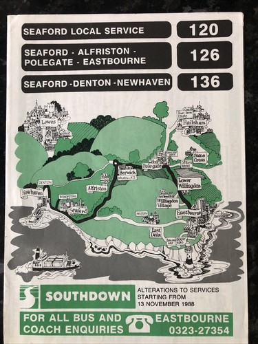 Southdown bus timetable - bus,