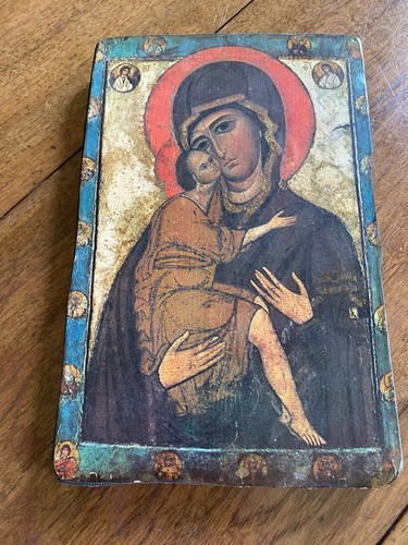 Icon wood madonna - madonna, &