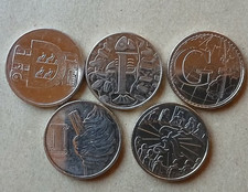 2018 5x Alphabet 10p Coins