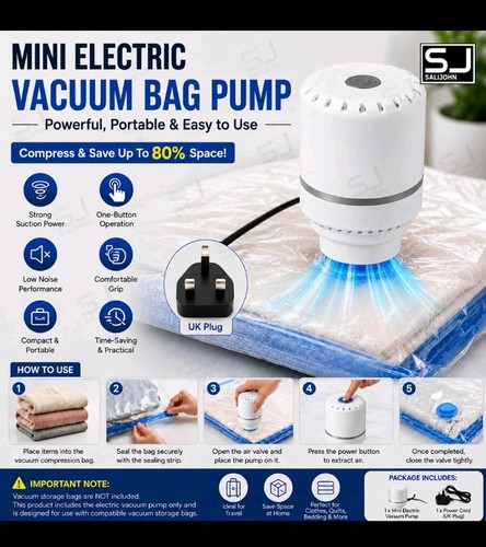 Mini electric vacuum - vacuum, storage