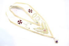 Rose Croix 31st Degree Collar Embroidered w/ 31st Degree Jewell