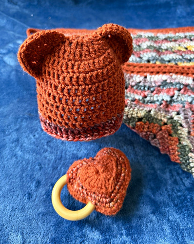 Hand crocheted baby - hand-crocheted, set
