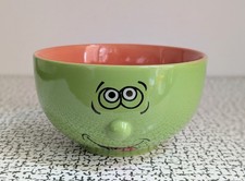 90s Retro Trade Winds Colourful Funny Face Expressions Pottery Cereal Soup Bowl