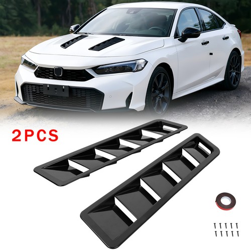 2pcs glossy hood vent scoop - glossy,