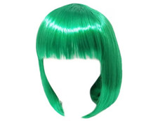 Short Green Fun Wig Costumes Cosplay Role Play