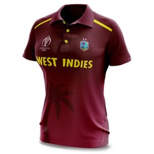 WEST INDIES Cricket Shirt Jersey WOMENS, Windies One Day ODI World Cup 2019
