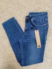 KSUBI Blue *LA FEMME WASTED* Ankle Crop Skinny Jeans Size 27 £220