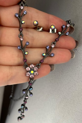 Vintage floral crystal - vintage,