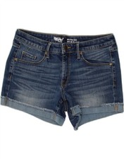 MOSSIMO Womens Mid Rise Denim Shorts US 8 Medium W29  Blue Cotton BU09