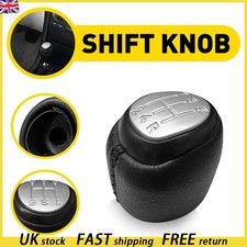 For SAAB 93 9-3 2003-2012 5 Speed Manual Gear Stick Shift Knob Head Silver cover