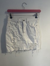 Women’s White Denim Skirt