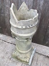 Salvaged Old Yellow Clay Bishop Pot Chimney Garden Ornament 89.5cm High