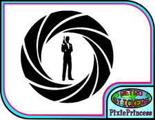 007 James Bond A Vinyl Sticker Laptop Car Van Truck Wall Art Poster Window Movie