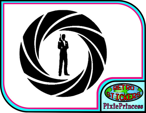 007 james bond - james, sticker